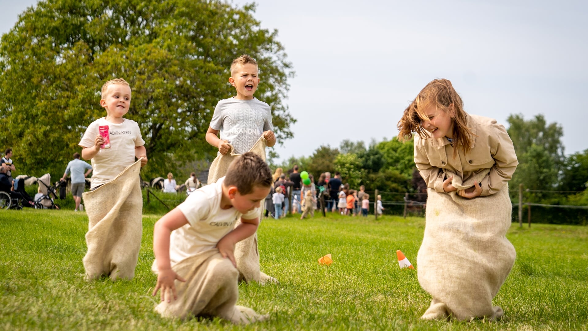 • De kinderen hadden veel plezier tijdens de Campina Open Boerderijdag 2023 in Lienden.