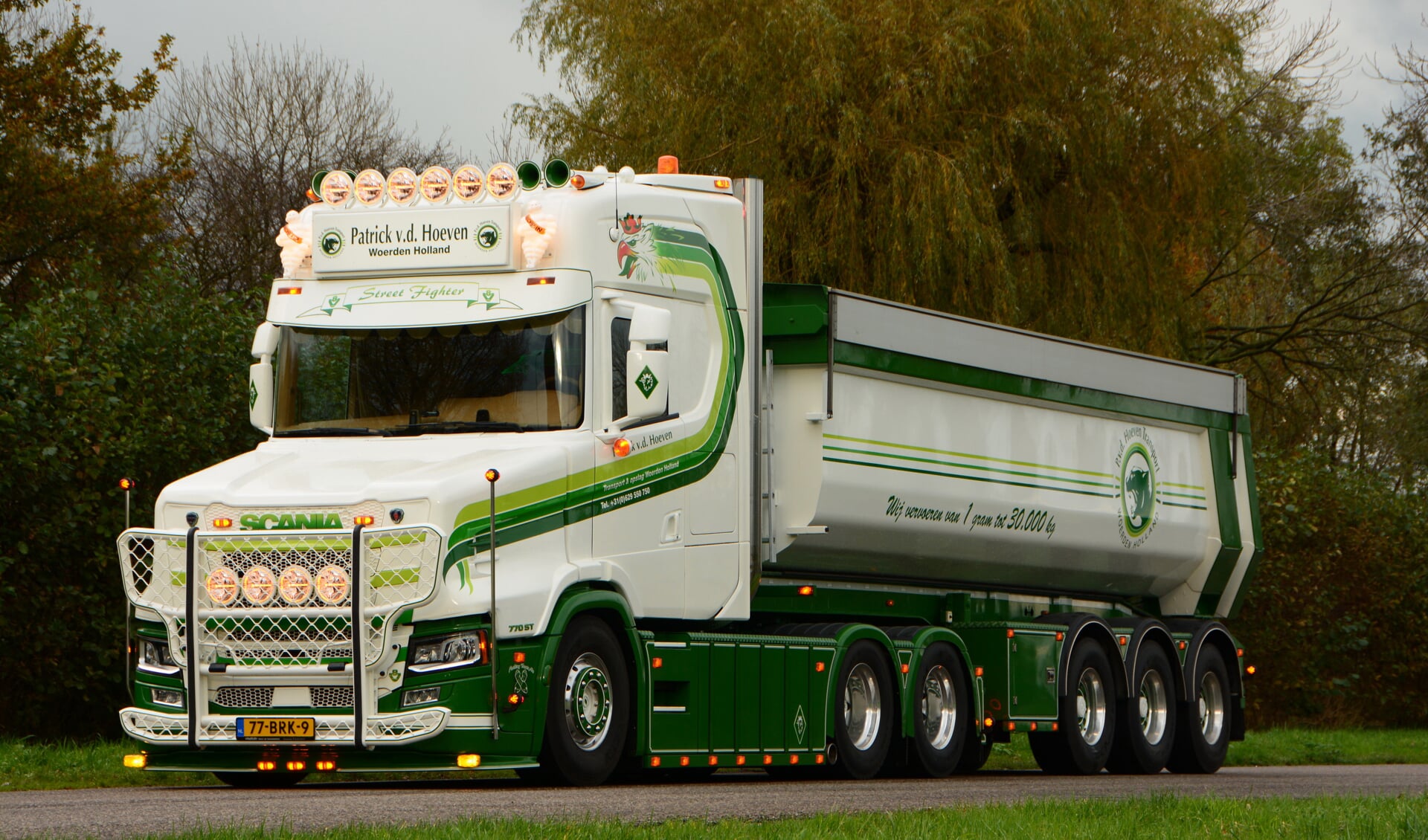 • De truck van Patrick van den Hoeven uit Woerden.