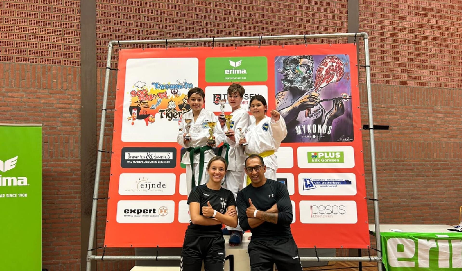 • Het team van Taekwon-do Vereniging Leerdam.
