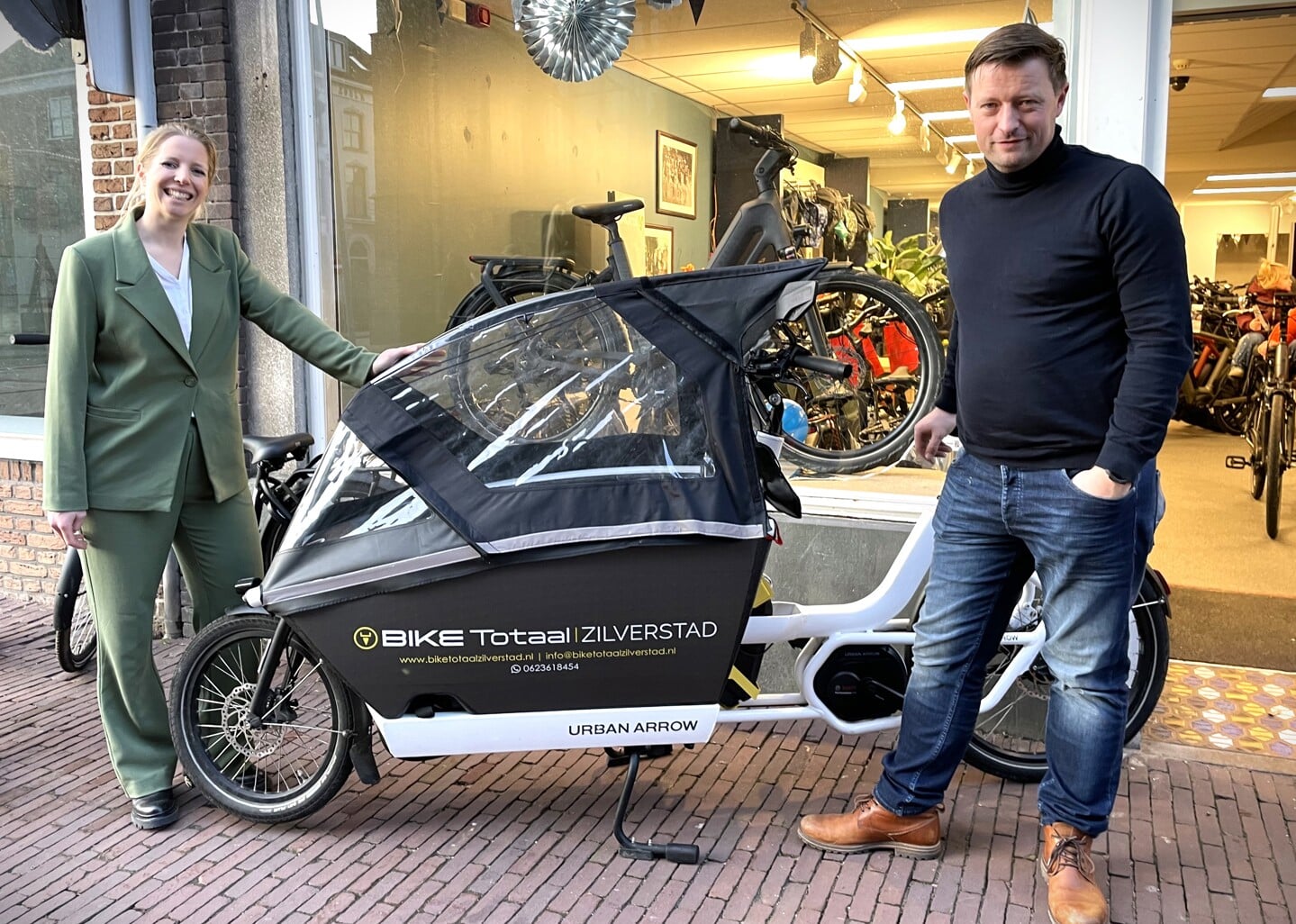 • Carola en Pieter Boel van Bike Totaal Zilverstad