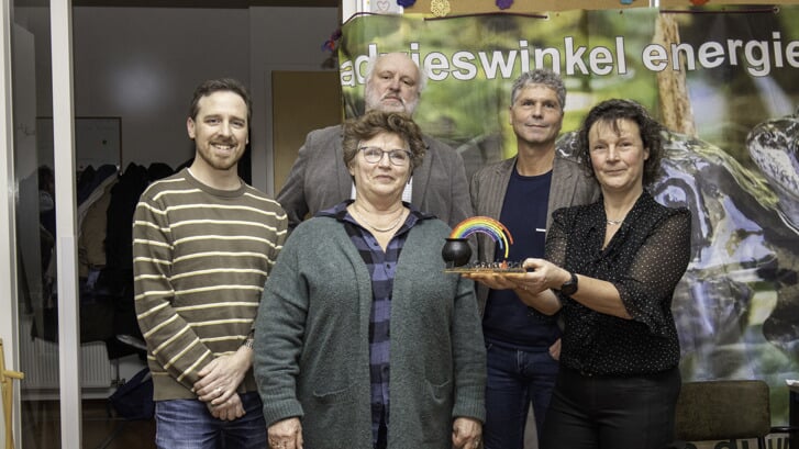 • De Energie Coöperatie nam de Wim van Beekprijs zaterdag aan.