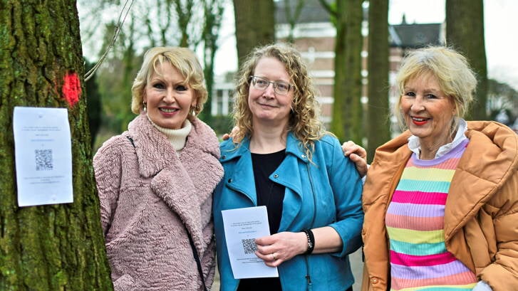 • V.l.n.r.: Leny Nolten, Anneke Mol en Margriet Hunfeld.
