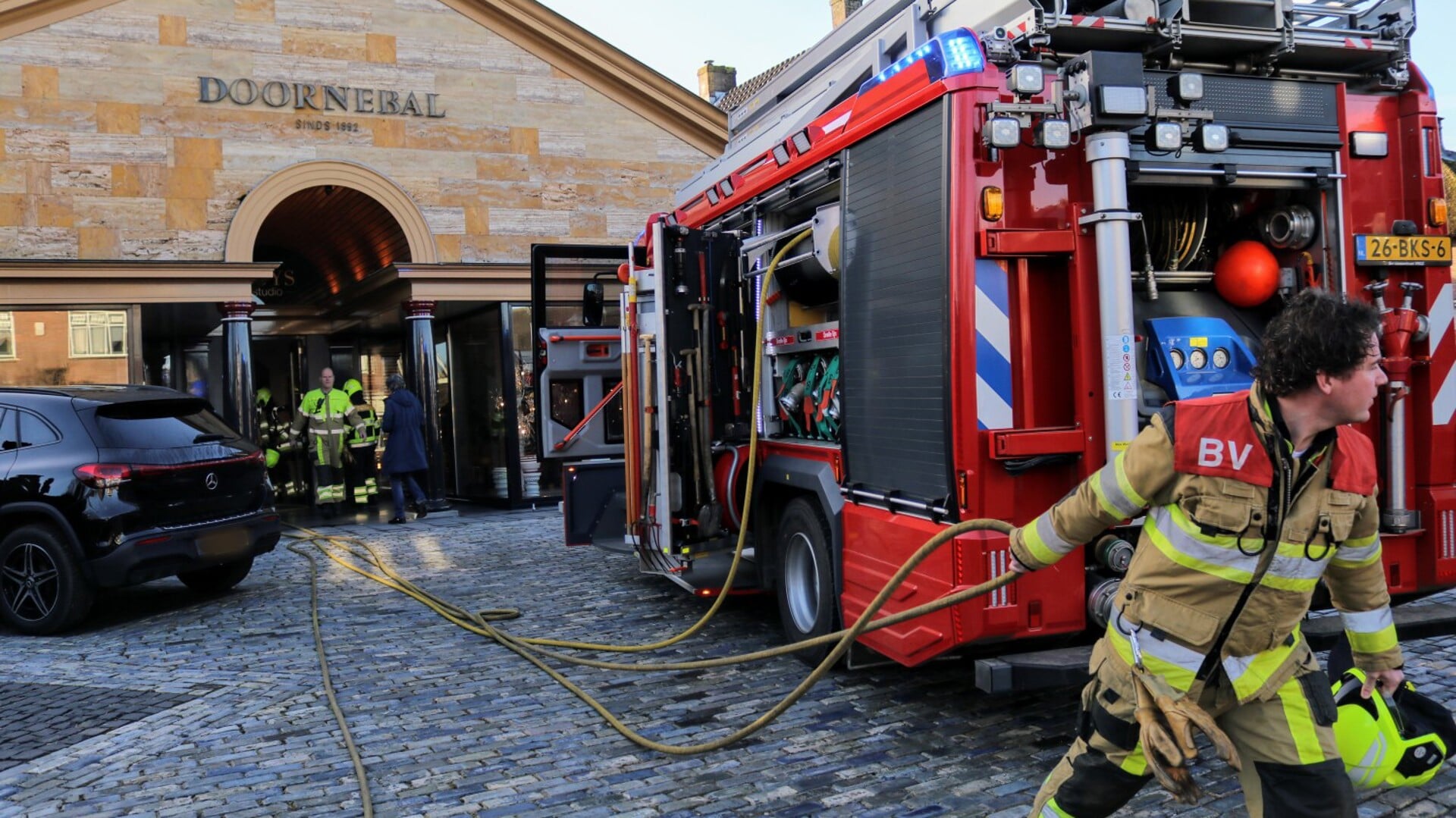 • De brandweer had het brandje snel gevonden én geblust.