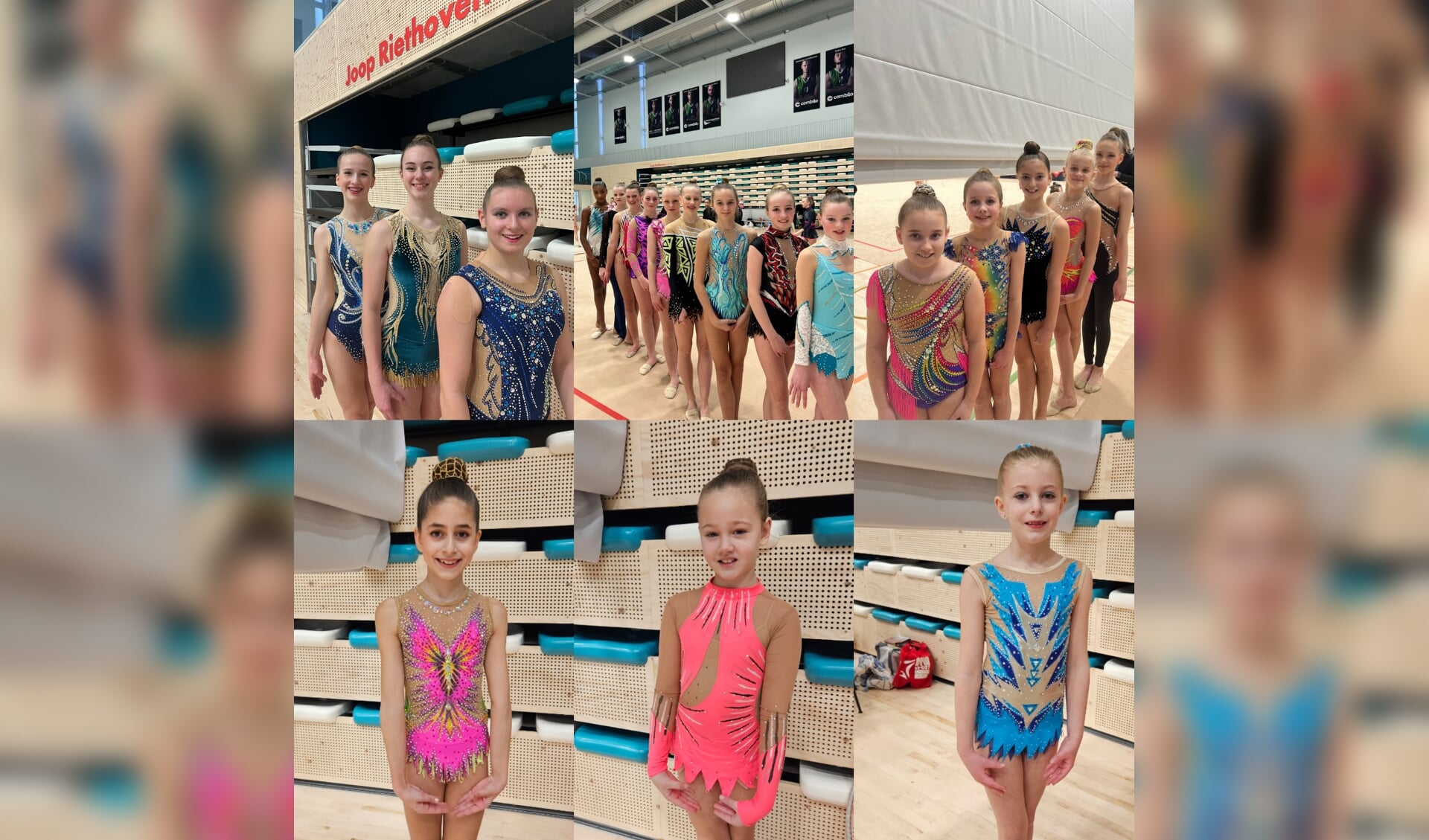 • Een collage van alle meiden die meededen bij Olympia Papendrecht.