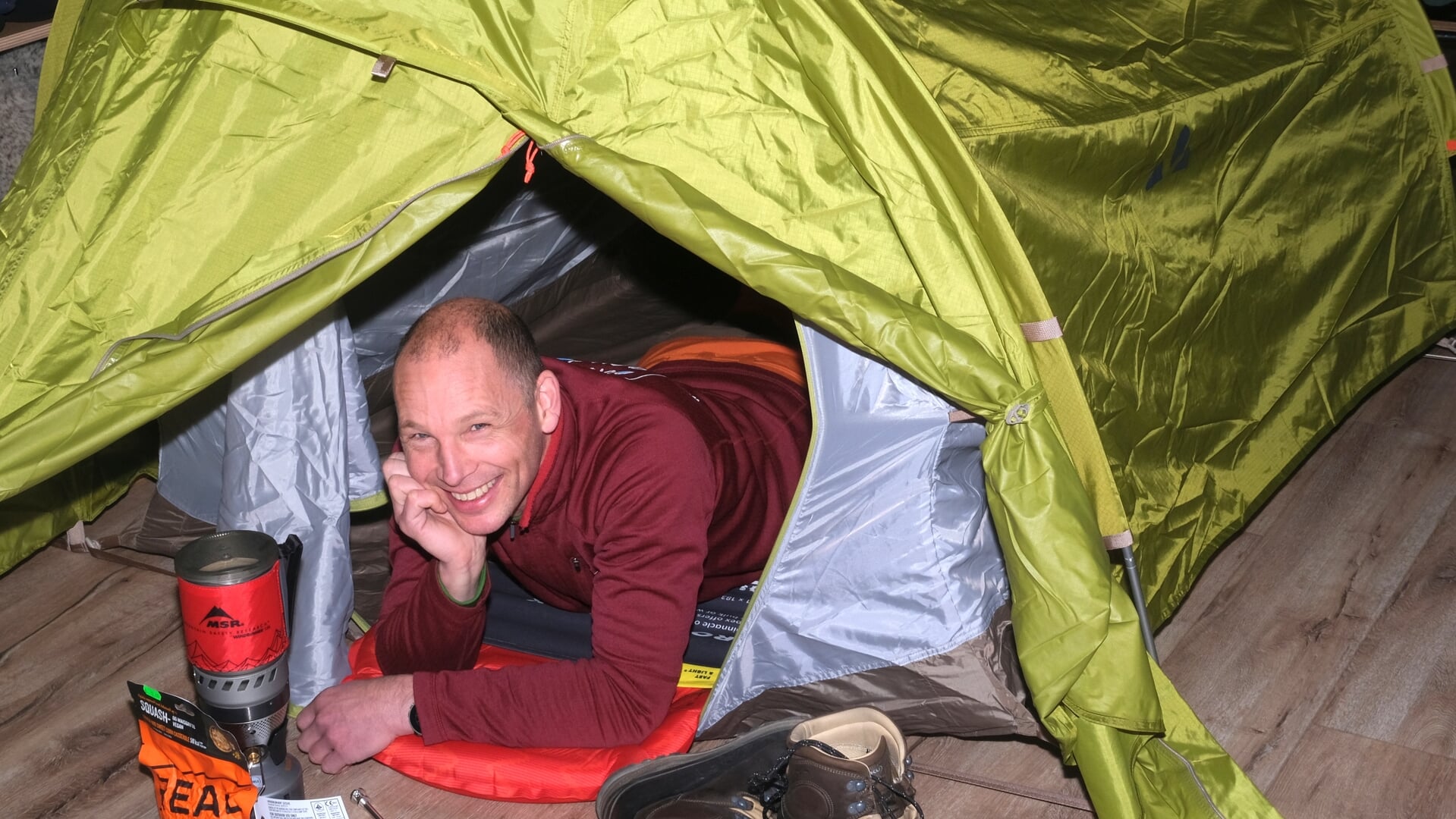 De jaarlijkse tentenshow is op 23 maart bij Outdoor Gouda. 