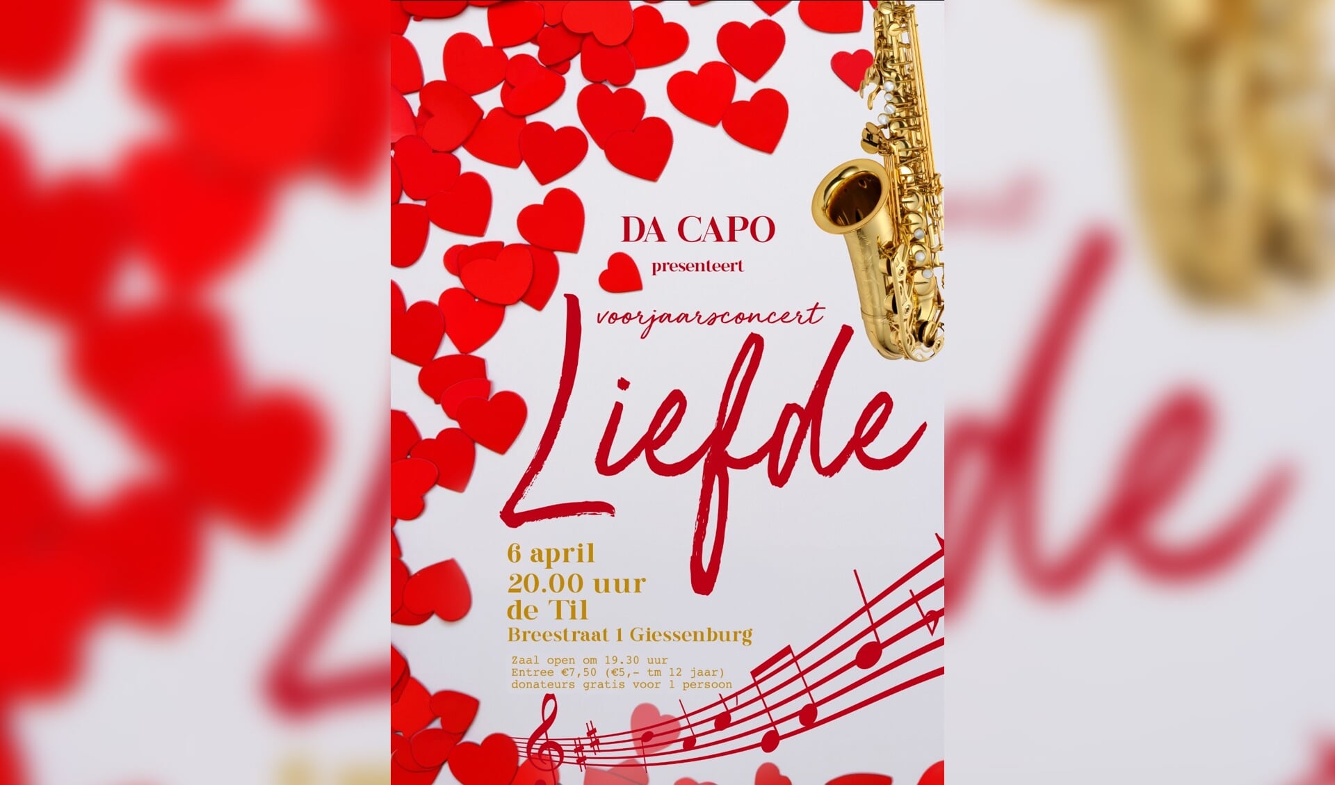 • Voorjaarsconcert Da Capo 'Liefde'. 