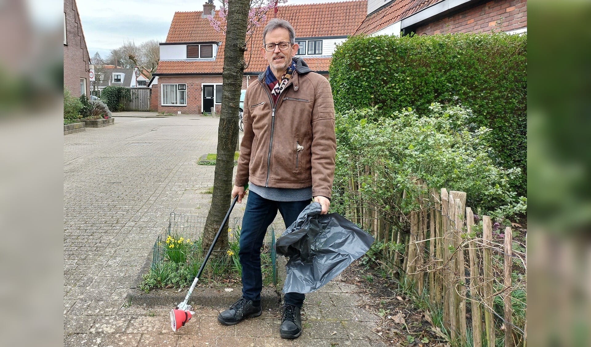 • Stef Slingerland uit Nieuwegein is een actieve zwerfvuilraper. 