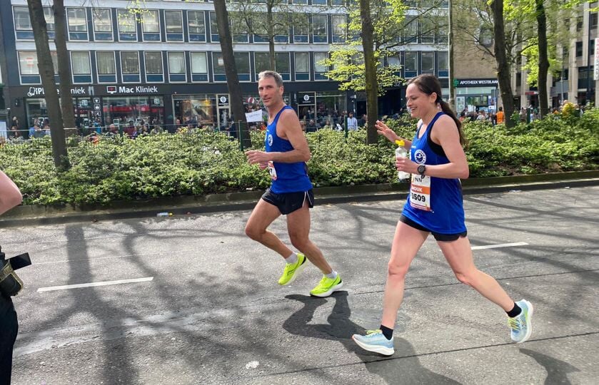 • Anouk liep de marathon voor de vijfde keer. 