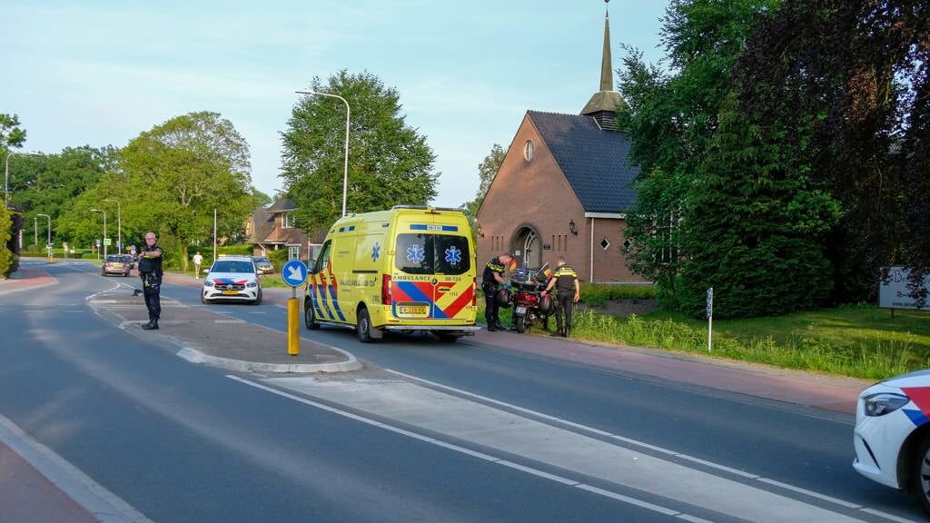 • De ambulance was snel ter plaatse.