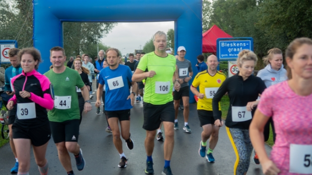 Recordaantal deelnemers aan zesde editie Polderrun in Bleskensgraaf