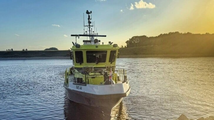 Controle op de Waal.