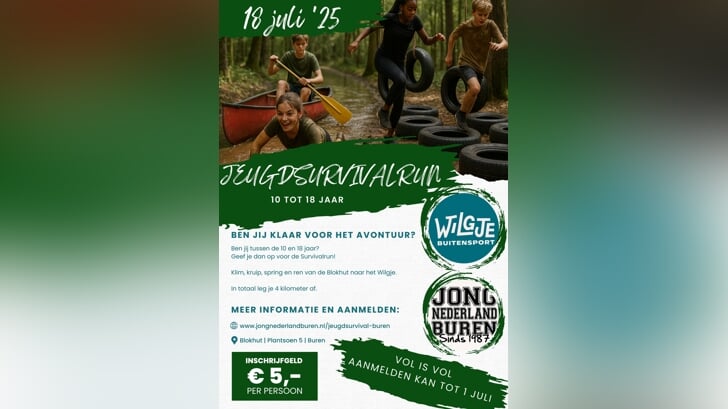 Flyer survivalrun Buren