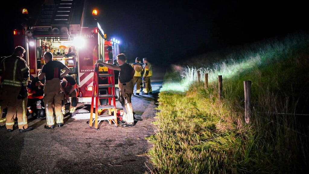 De brandweer rukte grootschalig uit.