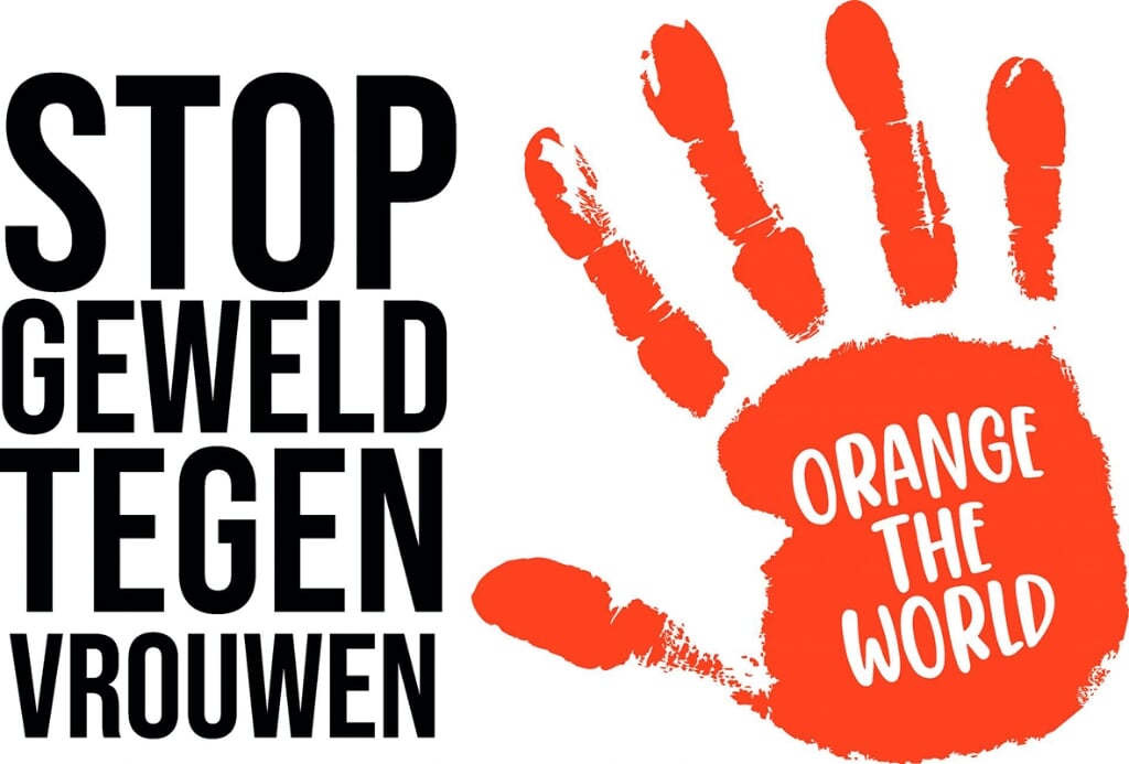 Het logo van Orange the World dat op verschillende plekken in Culemborg te zien zal zijn