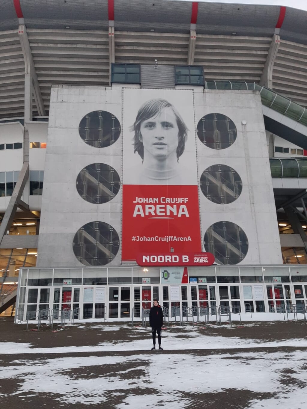 • Daan van Werd bij de Johan Cruijff Arena.