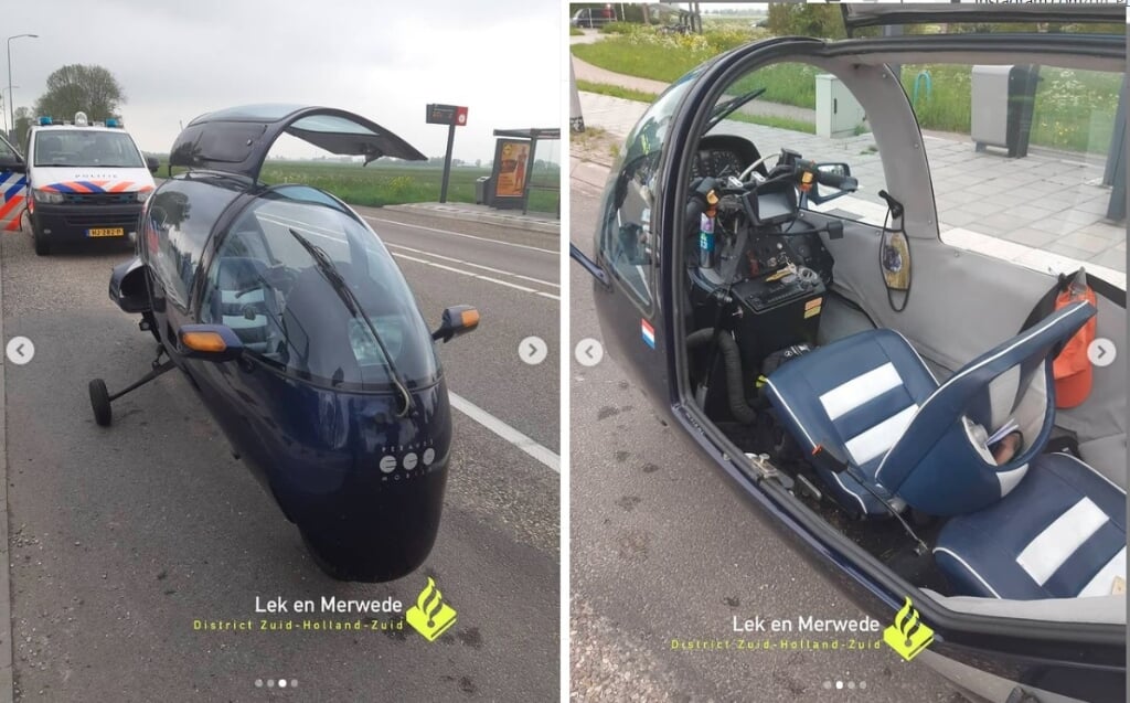 • De politie plaatste op Instagram deze foto's van het voertuig. 