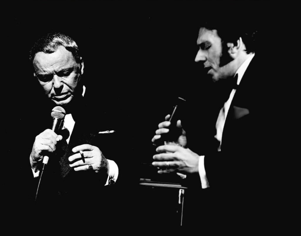 Ed Carree brengt nummers van Frank Sinatra ten gehore.