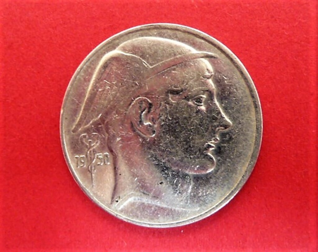 Munt 20 franc Belgique 1950 zilver voor 6,50 euro