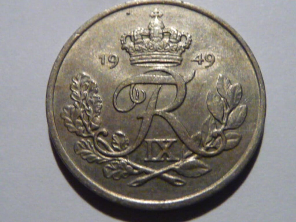 Munt 25 0re Denemarken 1949 voor 0,75 eurocent