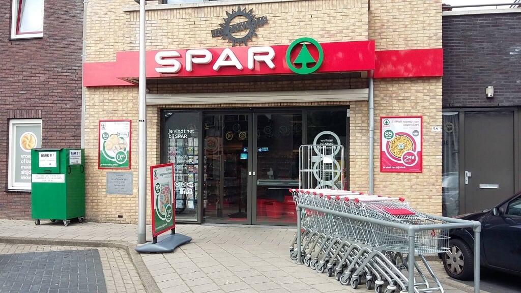 • De Spar-supermarkt in Ammerstol.
