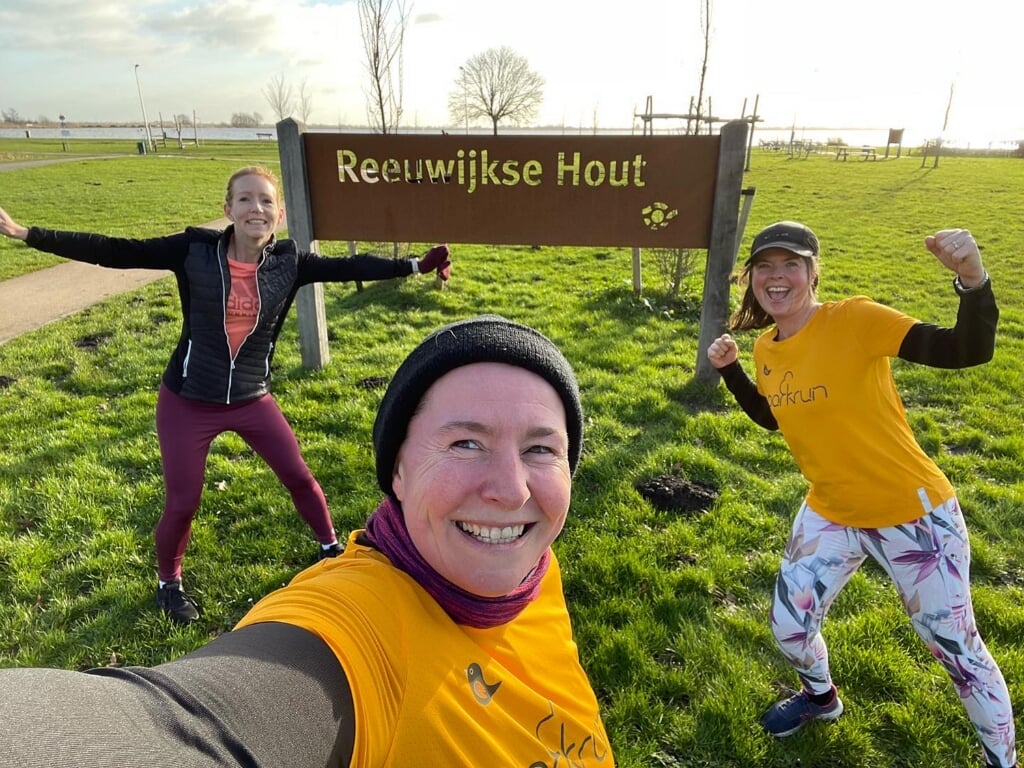 Michelle, Emma en Susan zijn blij met de komst van Parkrun naar de Reeuwijkse Hout.