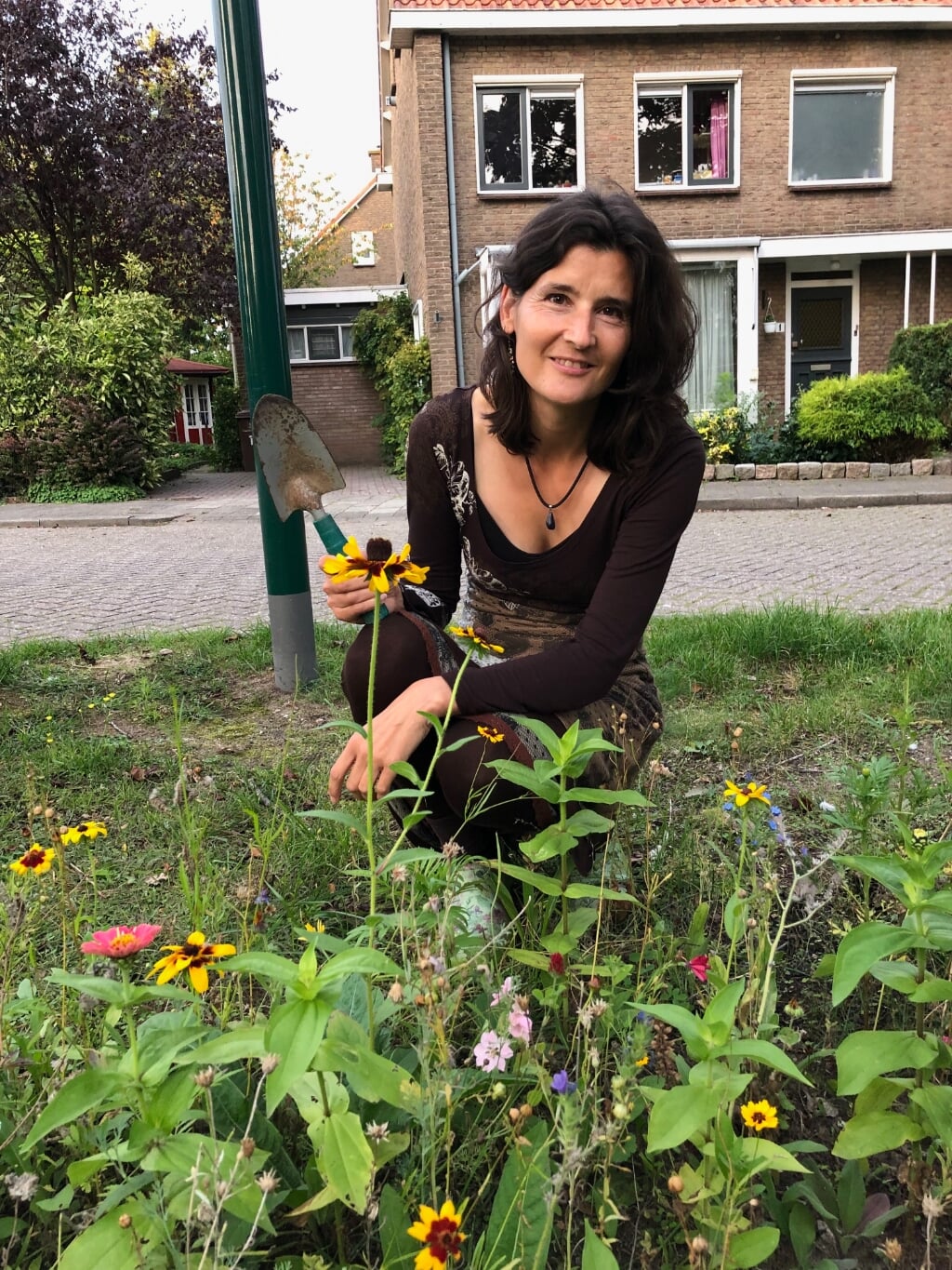 • Jenny zet zich fulltime in voor guerrilla gardening.