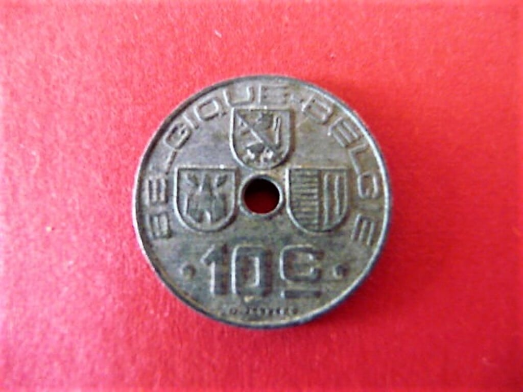 10 centimes munten België 1938 en 1943 (2 stuks)