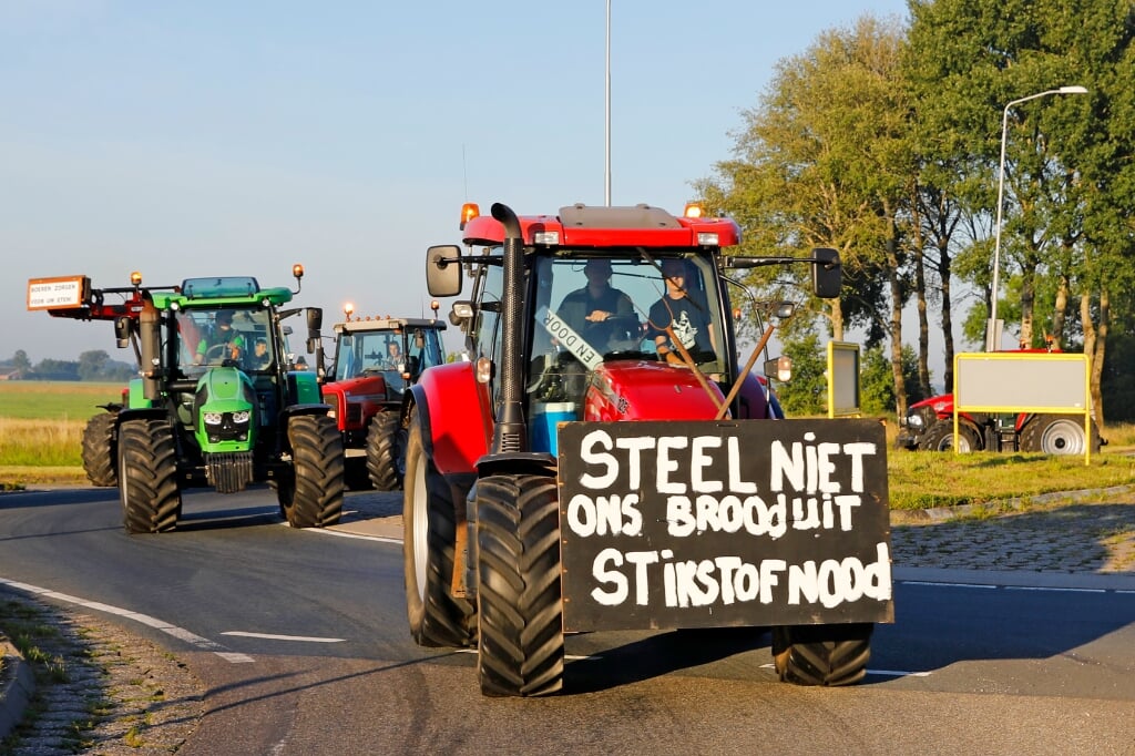 • Ook in de Alblasserwaard protesteerden de boeren afgelopen jaar.