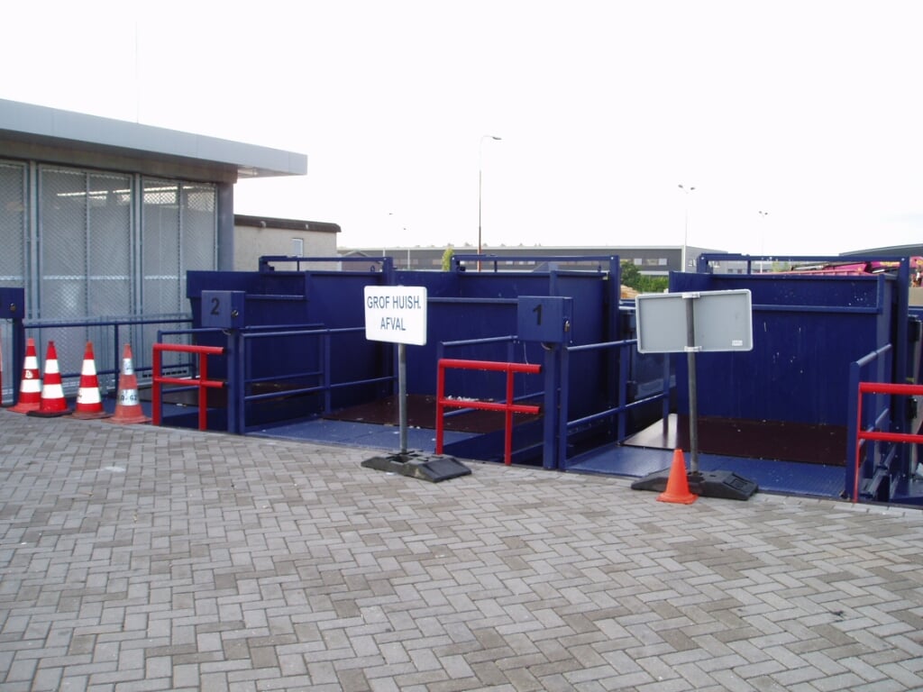 Recyclingstation in Nieuwegein.
