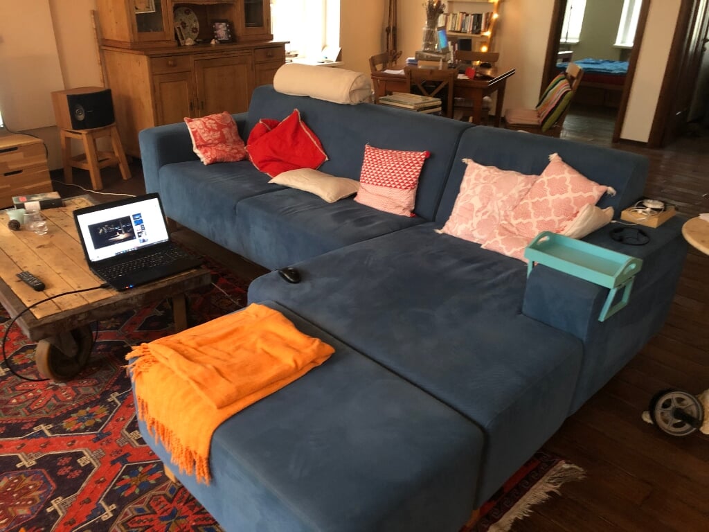 Familie sofa met hocker