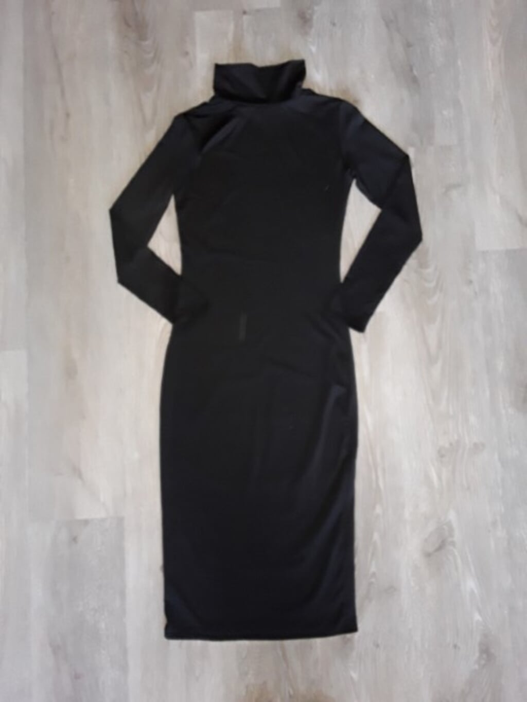 Zwarte tricot jurk maat xs