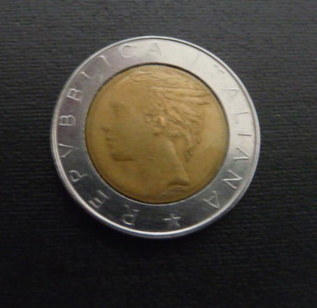 Munt  500 lire Italië 1984 voor 0,50 eurocent