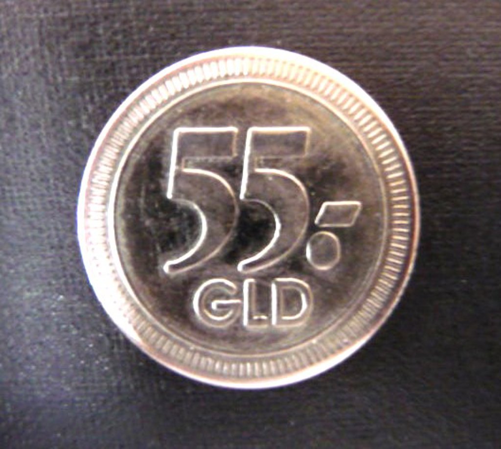 Munt 55 gldn n869 voor 0,75 eurocent