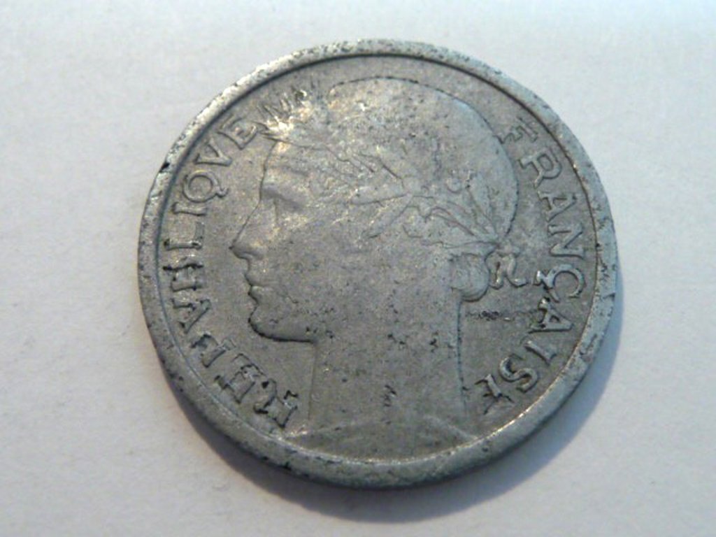 Munt Frankrijk 1 franc 1948 voor 0,50 eurocent