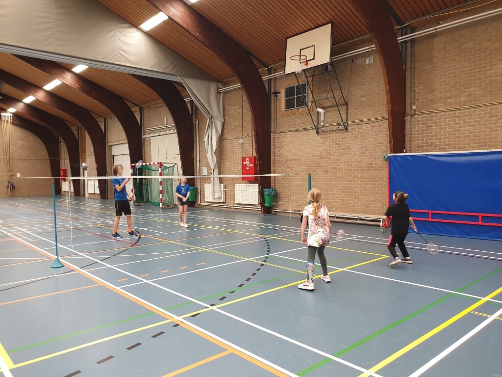 • Kinderen in actie bij Badminton Club Culemborg