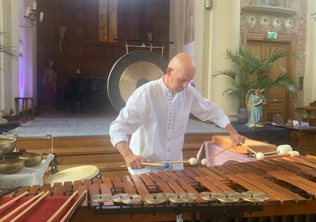 Peter Wilms op marimba