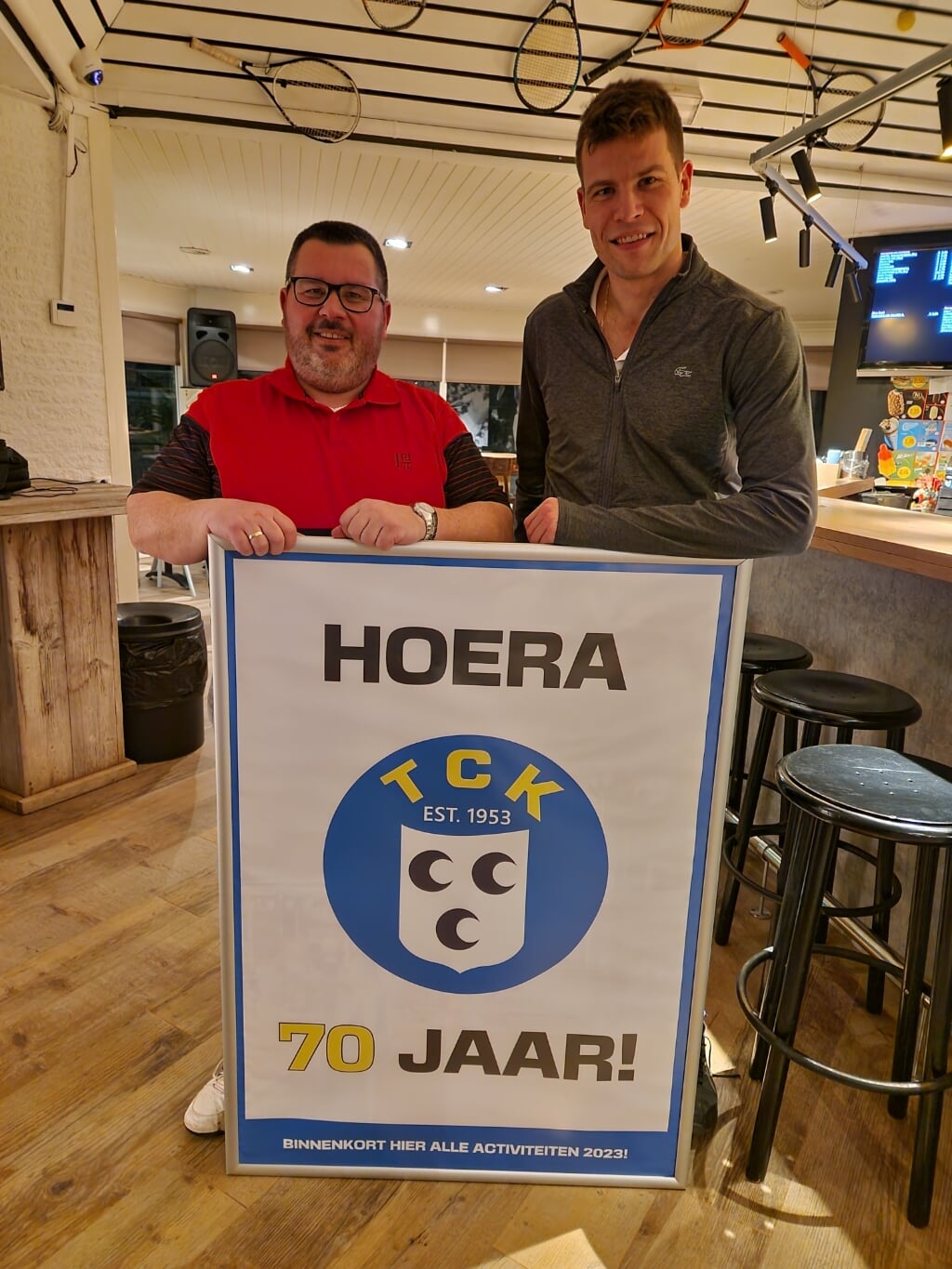 • Joost Kalis (l) en Bart van den Berg: trots op TCK.