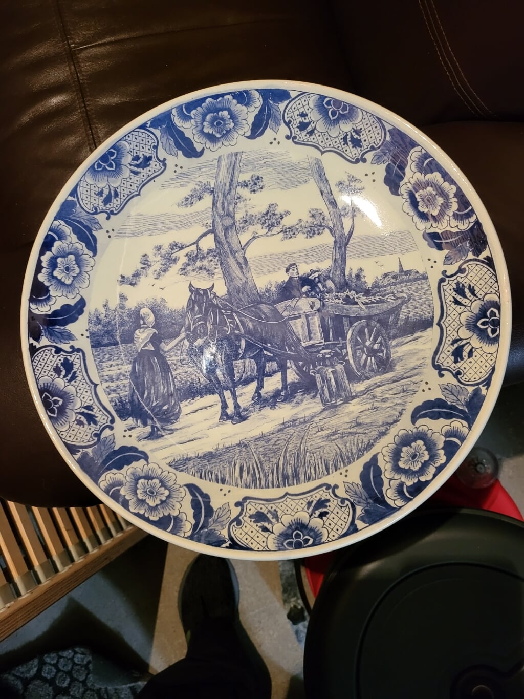 Wandbord Delftsblauw