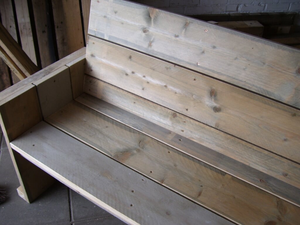 Steiger houten tuin bank