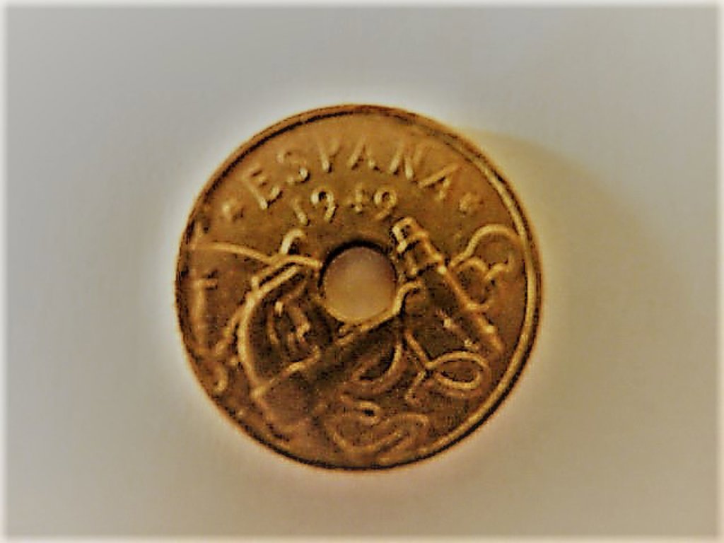 Munt Spanje 50 centimes 1949 voor 1,75 euro