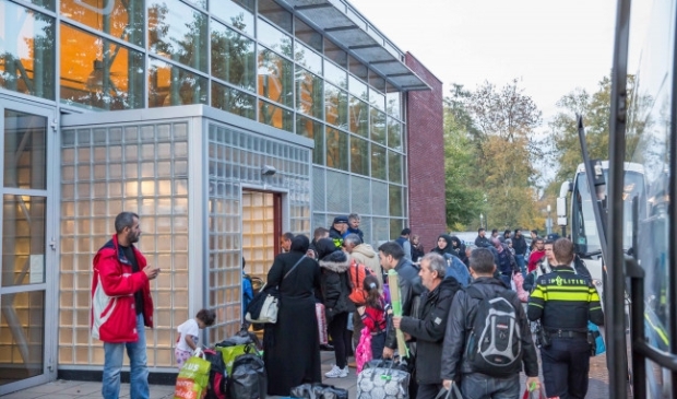 <p>In 2015 ving Kampen ook al tijdelijk vluchtelingen op. Foto: archief.</p> 