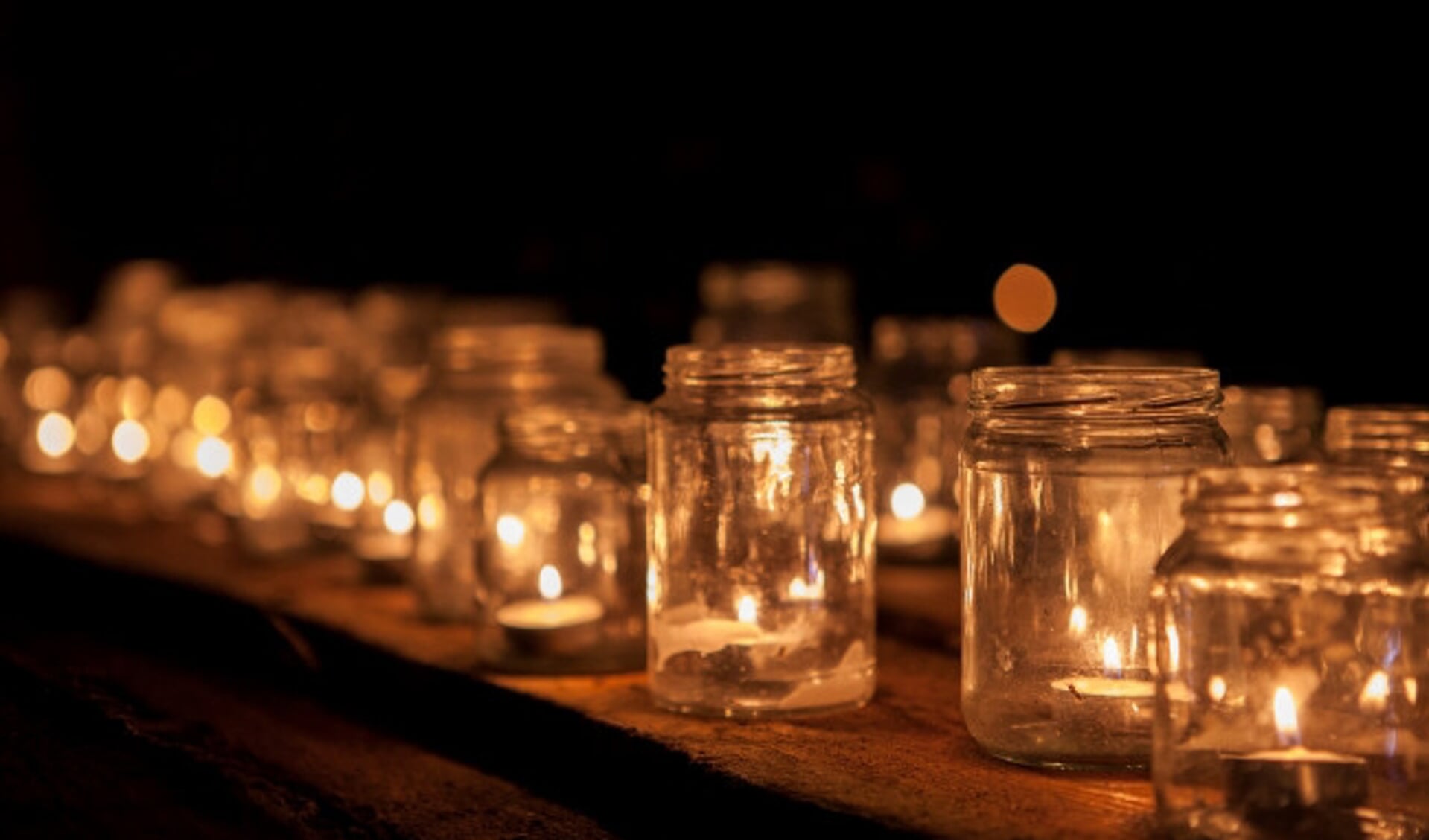  De wereldlichtjesdag van vorig jaar in Dronten.