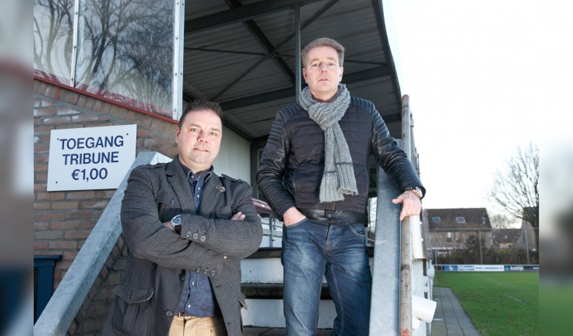  John Beijen (rechts) bij WVF. Links Eduard Lindeboom.