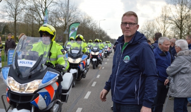 <p>Frans van Varik bij de Zuiderzeeronde.</p>