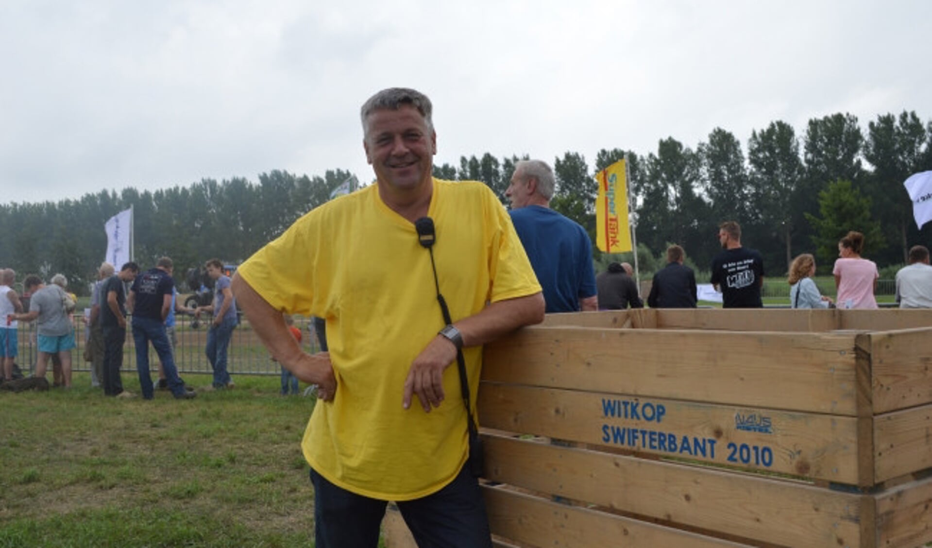  Organisator Hendri Witkop van de trekkertrek in Swifterbant.