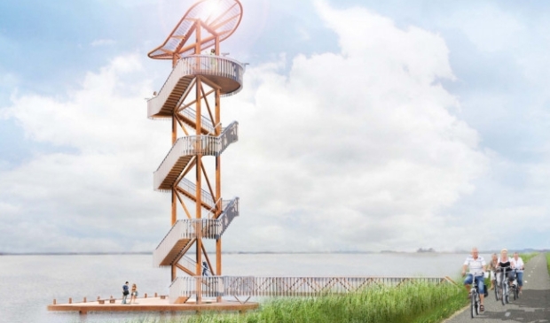<p>Het ontwerp voor de oorspronkelijke Belvédèretoren.</p>