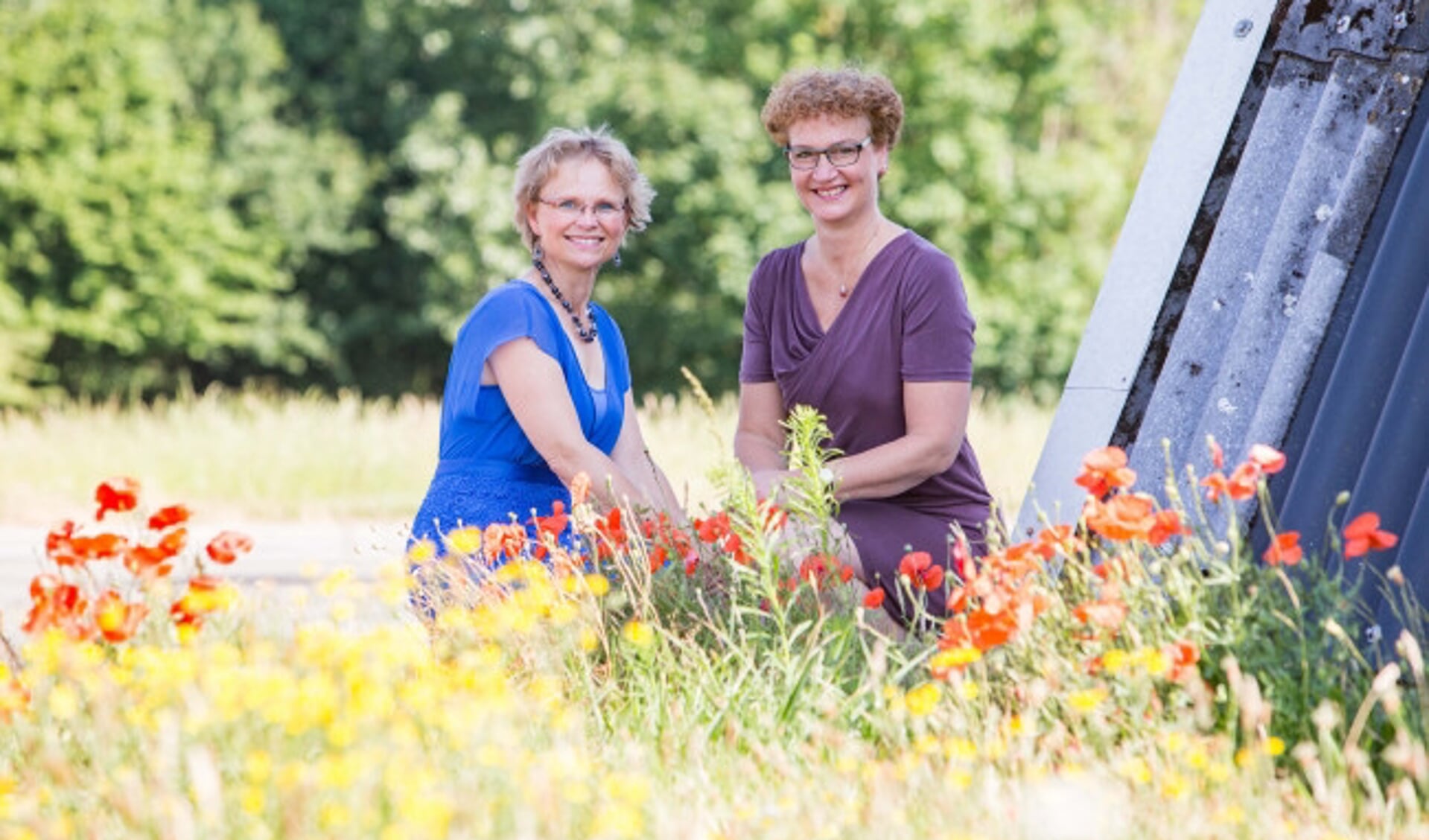  Tineke Stuifzand (links) en Nanda Otten.