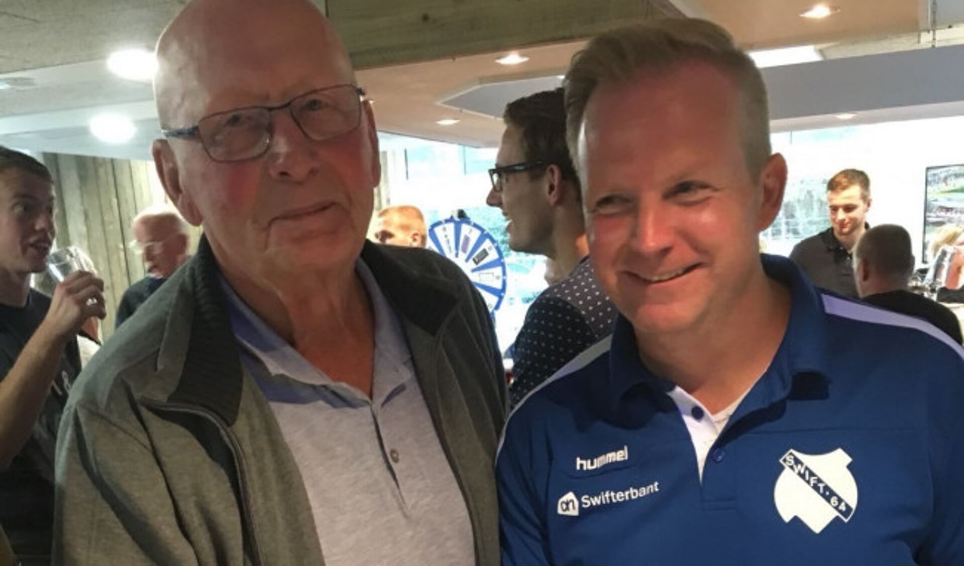  Kees Verschure (links) strikte ook hoofdtrainer Arjan ten Hove als sponsor.