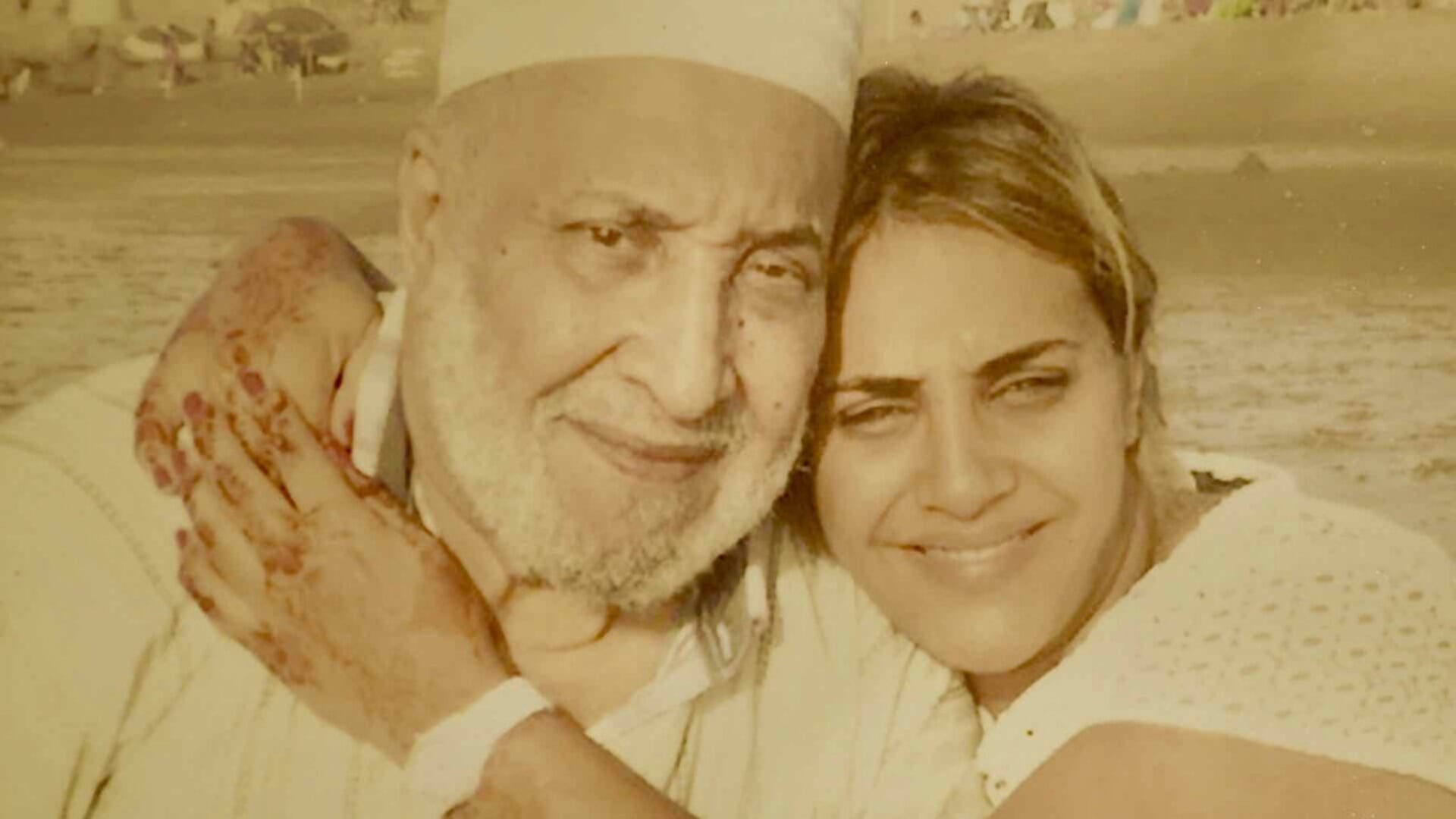 Abdellah Zaki met zijn dochter Hajia.