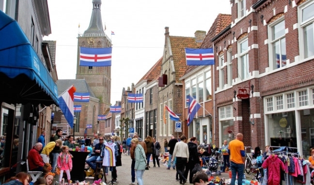 <p>Koningsdag in Hasselt in 2018.</p>